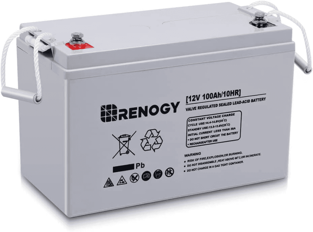 Renogy Deep Cycle AGM Battery 12 Volt 100Ah for RV Camping
