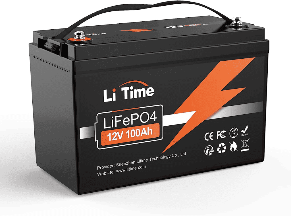 LiTime 12V 100Ah LiFePO4 Battery Built-in 100A BMS