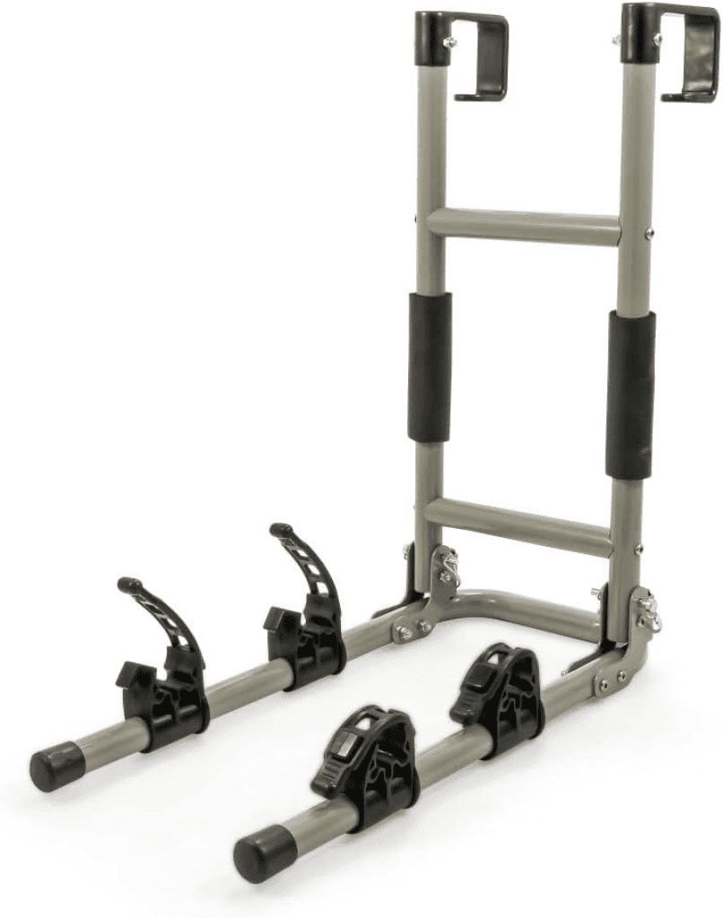 Camco RV Ladder Mount Bike Rack - Easily Installs on Standard RV Ladders