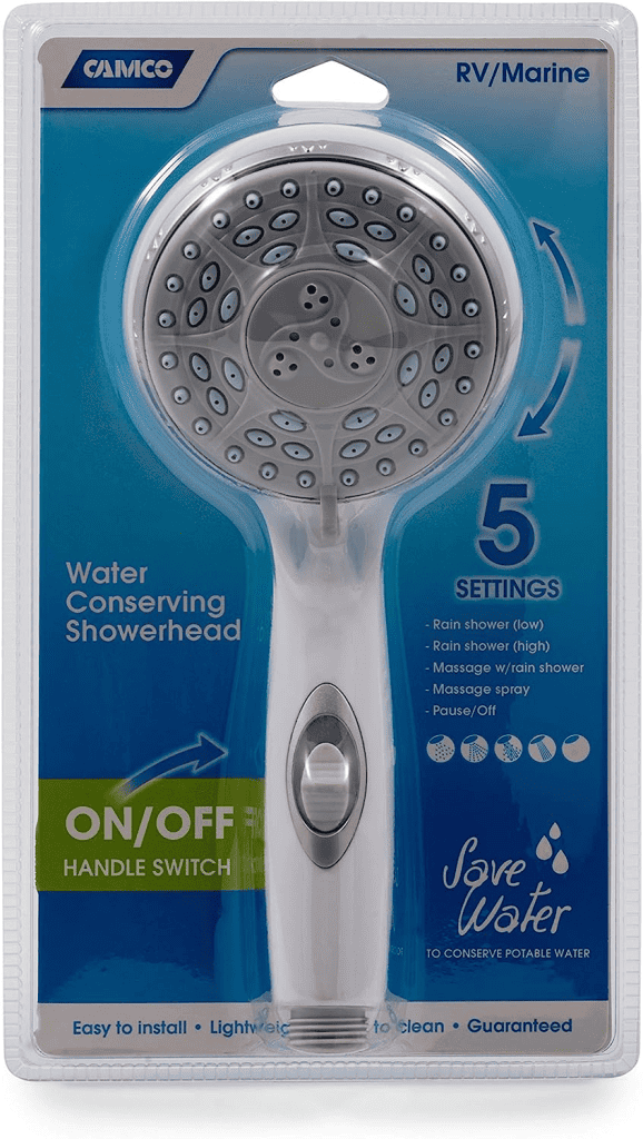 Camco 43711 RV Shower Head with On/Off Switch