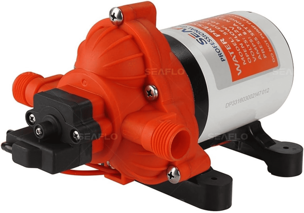 10 Best Rv Water Pumps For Steady Water Flow When Camping 3 seaflo water diaphragm self priming pump 3.0 gallons/min