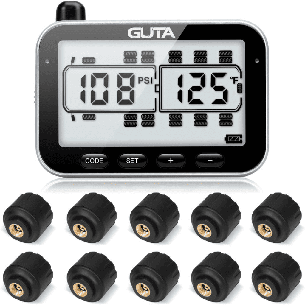 Guta RV Tire Pressure Monitoring System for RV, Trailer, Coach, Motor Home, Fifth Wheel