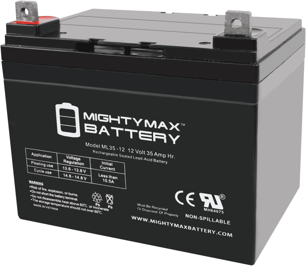 Mighty Max Battery ML35-1 Deep Cycle AGM Solar Battery
