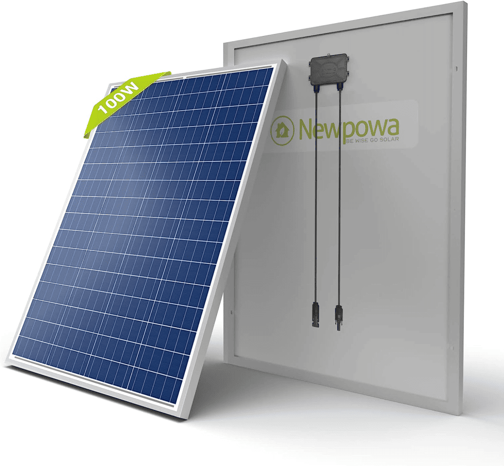 Newpowa 100 Watts 12 Volts Polycrystalline Solar Panel 100W