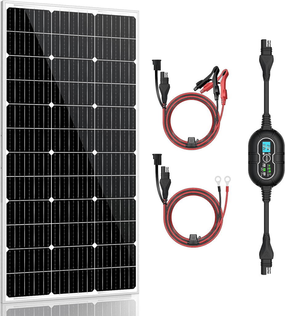 Allto Solar 100W 12V Solar Panel Kits, 100 Watt 12 Volt Monocrystalline Solar Panels for RV