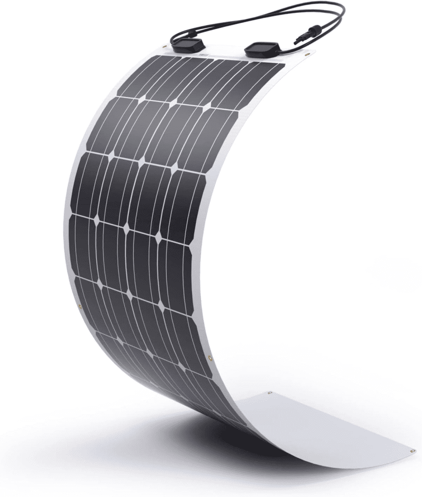 Renogy Flexible Solar Panel 100 Watt 12 Volt Monocrystalline Semi-Flexible Bendable