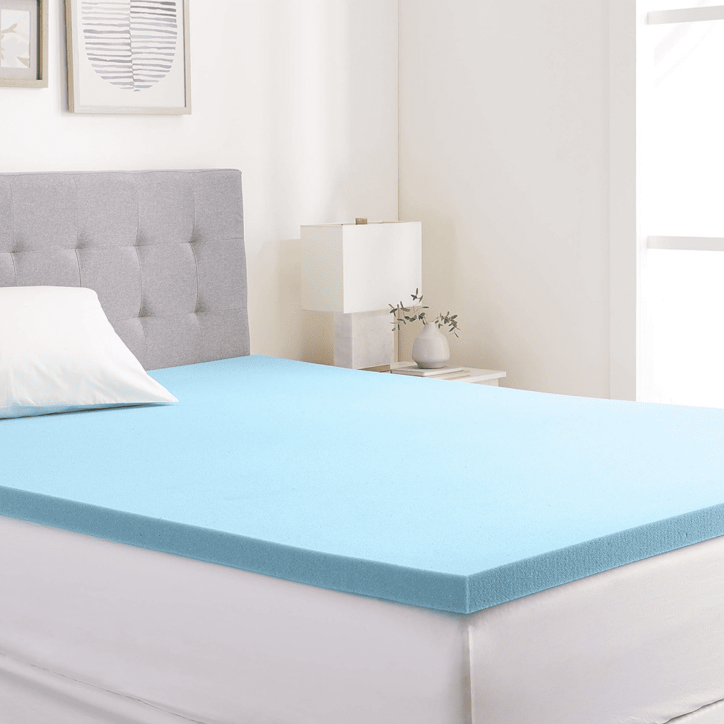 Amazon Basics Cooling Gel-Infused Firm Support Mattress Topper,