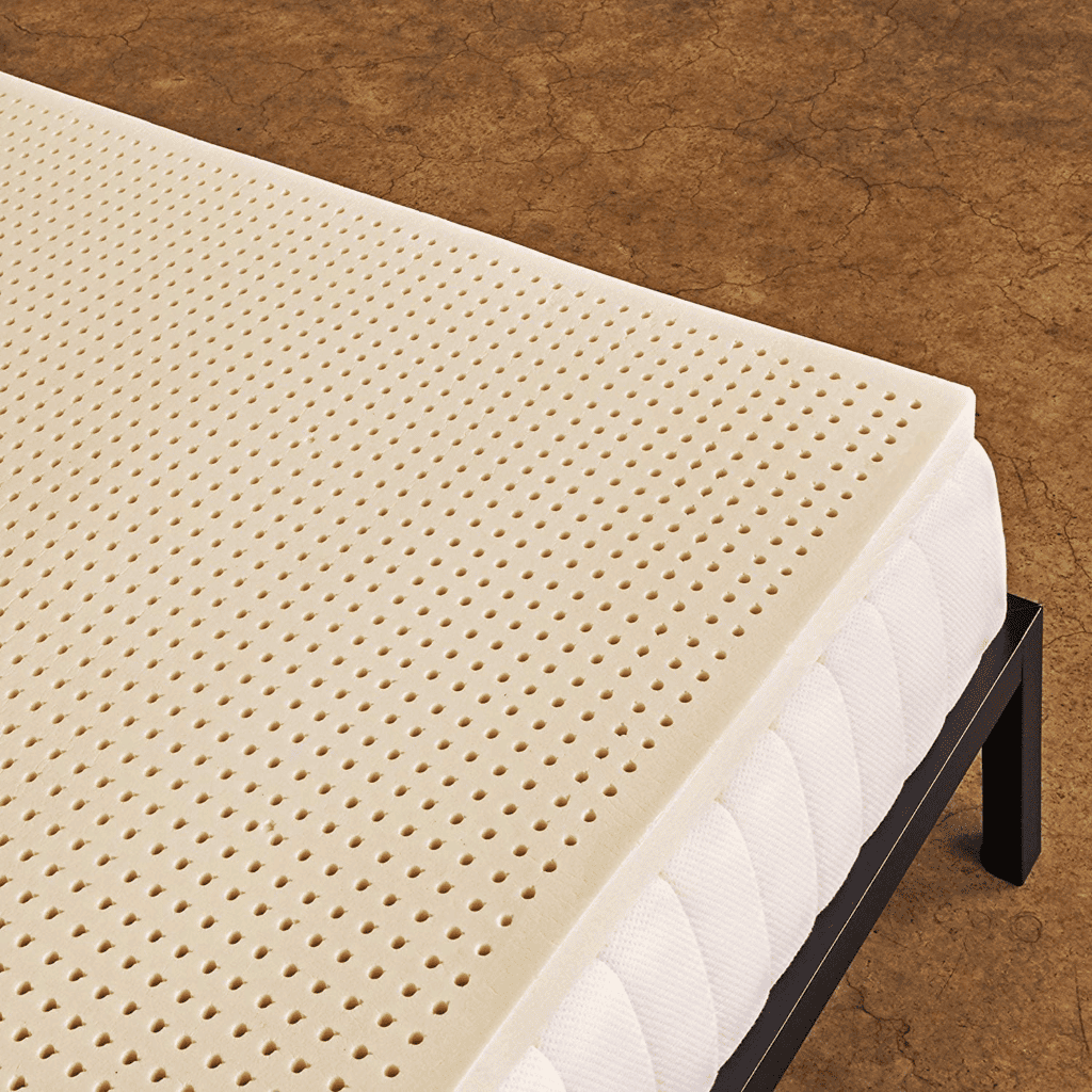 Pure Green Natural Latex Mattress Topper - Medium Firmness 